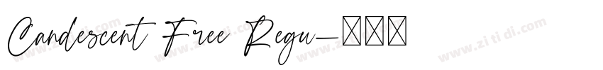 Candescent Free Regu字体转换